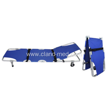 Back Adjustable Emergency Rescue Aluminum Folding Ambulance Stretcher